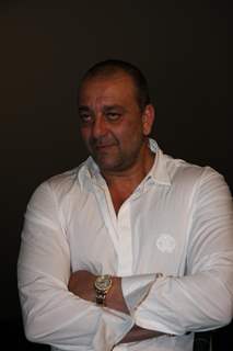 Sanjay Dutt gestures during the promo launch of film 'Agneepath' in Mumbai