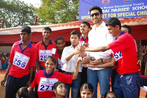 Abhishek Bachchan Visits Alma Mater On Sports Day