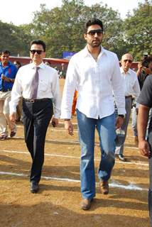 Abhishek Bachchan Visits Alma Mater On Sports Day