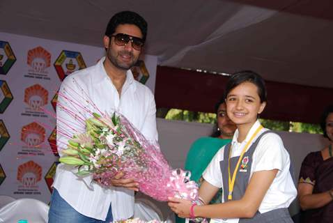 Abhishek Bachchan Visits Alma Mater On Sports Day