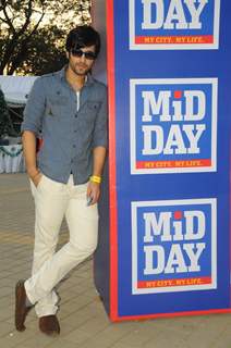 Karanvir Sharma At the Race Course promoting Sadda Adda