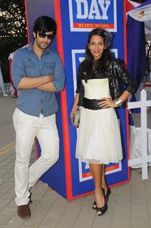 Karanvir Sharma and Shaurya Chauhan At the Race Course promoting Sadda Adda