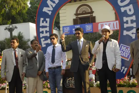 Abhishek Bachchan at Mid-Day Race in RWITC, Mahalaxmi