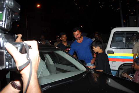 Saif Ali Khan at Midnight Mass in Mumbai