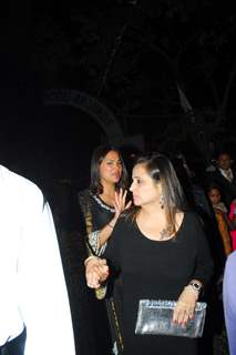 Lara Dutta at Midnight Mass in Mumbai