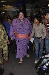 Japanese Sumo Wrestling Champion Yamamotoyama arrives from Japan at Mumbai International Airport to participate in Bigg Boss Season 5