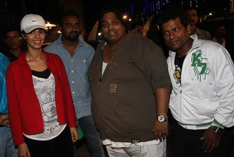 Mallika Sherawat & Choreographer Ganesh Acharya during the rehearsal for New Year Celebration in Mum