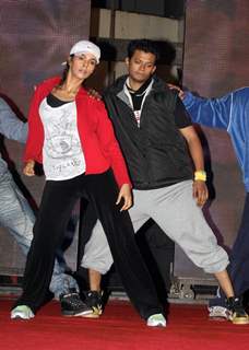 Mallika Sherawat during the rehearsal for New Year Celebration in Mumbai