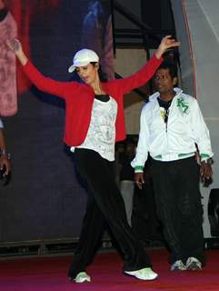 Mallika Sherawat during the rehearsal for New Year Celebration in Mumbai