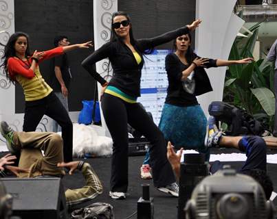 Neha Dhupia during the rehearsal for New Year’s 2012 at Sahara Star in Mumbai