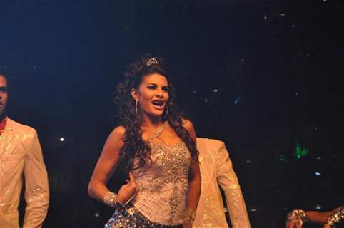 Jacqueline Fernandez performing at Seducion 2012, the New Year's Eve event at Hotel Sahara Star in Santacruz, Mumbai