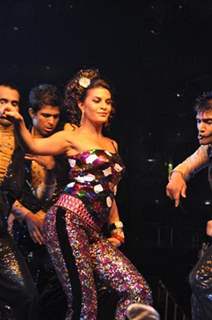 Jacqueline Fernandez performing at Seducion 2012, the New Year's Eve event at Hotel Sahara Star in Santacruz, Mumbai