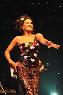 Jacqueline Fernandez performing at Seducion 2012, the New Year's Eve event at Hotel Sahara Star in Santacruz, Mumbai