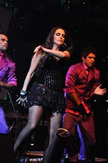 Neha Dhupia performing at Seduction 2012 for New Year Eve at Hotel Sahara Star in Mumbai