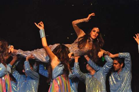 Neha Dhupia performing at Seduction 2012 for New Year Eve at Hotel Sahara Star in Mumbai