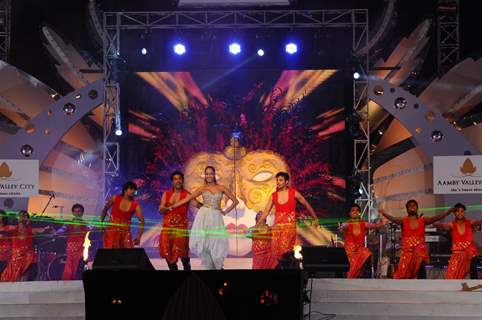 Lisa Haydon performing at Aamby Valley City for New Year's Eve event at Hotel Sahara Star in Lonaval