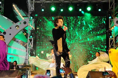 Sonu Niigam performing at Aamby Valley City for New Year's Eve event at Hotel Sahara Star in Lonaval