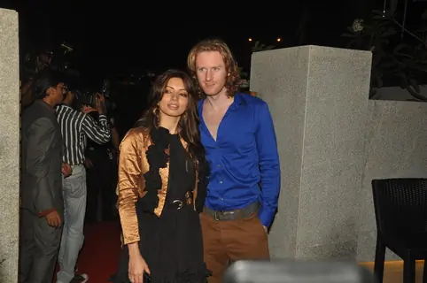 Shama Sikander and Alex O Neil at launch of Mohini's new restaurant Mangiamo