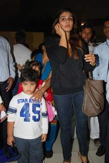 Raveena Tandon snapped at Airport returns from their vacation