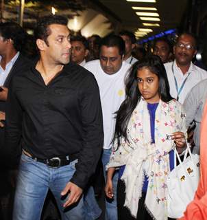 Salman Khan snapped at Mumbai International Airport