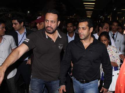 Salman Khan snapped at Mumbai International Airport