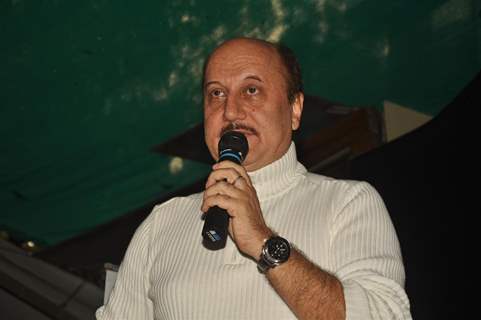 Book launch of Anupam Kher titled, 'The Best Thing About You Is You' at Le Sutra in Bandra, Mumbai