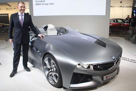 The launch of BMW Vision Connected Drive, at Auto Expo 2012 in New Delhi