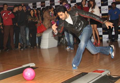 Abhishek Bachchan at &quot;Blu O&quot; to promote his film &quot;Players&quot;, in New Delhi