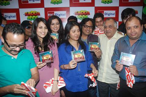 Celebrities during the music launch of &quot;Sadda Adda&quot;, at 92.7 BIG FM