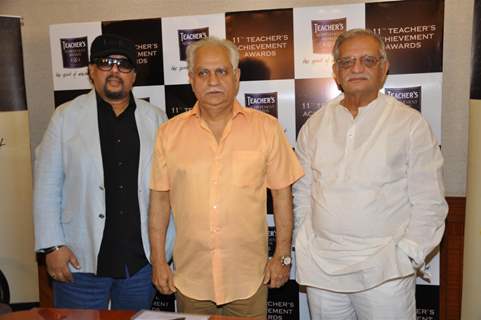 Gulzar & Ramesh Sippy during the Teacher's Achievements Awards Press Meet at Hotel Taj Land End