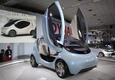 TATA Pixel concept car, at Auto Expo 2012 in New Delhi