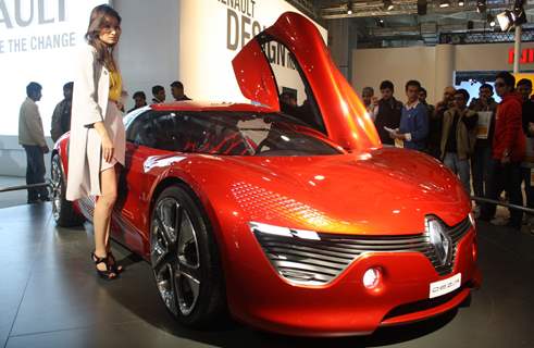 Renault's concept car DeZir, at Auto Expo 2012 in New Delhi