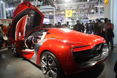 Renault's concept car DeZir, at Auto Expo 2012 in New Delhi