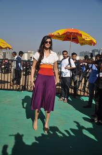 Sonam Kapoor inaugurates the Get Active Standard Chartered Mumbai Marathon Expo at Bandra in Mumbai