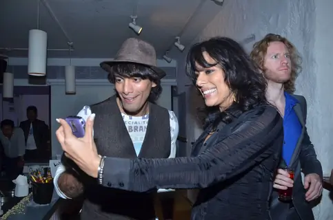 Akashdeep Saigal with Pooja Bedi at Dabboo Ratnani calendar launch