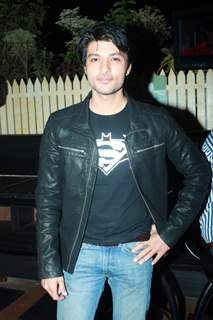 Anas Rashid at 100th episode success party of tvshow 'Diya Aur Baati Hum' at hometown cafe in Juhu