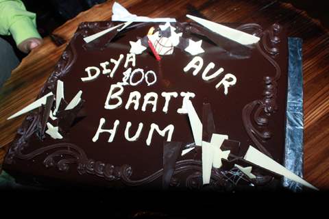 100th episode success party of tvshow 'Diya Aur Baati Hum' at hometown cafe in Juhu
