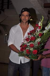 Hrithik Roshan celebrates his 38th Birthday with media in Mumbai