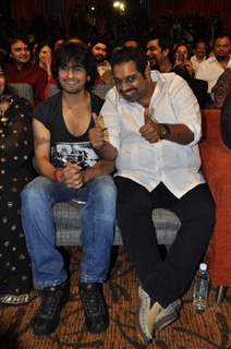 Sonu Niigam, Shankar Mahadevan during the release of Kailash Kher's new album &quot;Kailasha Rangeele&quot;