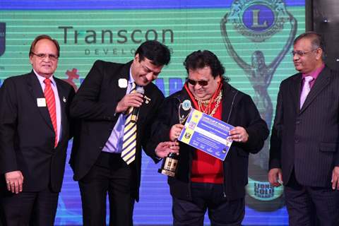 Bappi Lahiri at 18th LIONS GOLD AWARDS at Bhaidas Hall in Mumbai