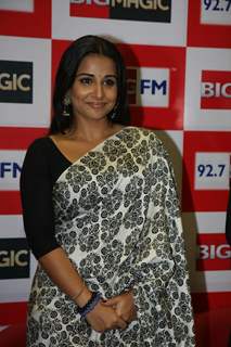 Vidya Balan launches new jingle of Big 92.7 FM at Andheri in Mumbai