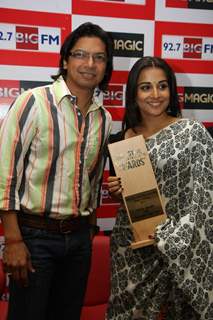 Vidya Balan and Shaan launches new jingle of Big 92.7 FM at Andheri in Mumbai