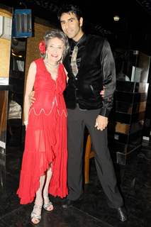 Tao Porchon-Lynch with Sandip Soparkar in show 'Ageless Dance' at Sheesha Lounge in Andheri, Mumbai