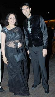 Sandip Soparkar with Hema Malini in his show 'Ageless Dance' at Sheesha Lounge in Andheri, Mumbai