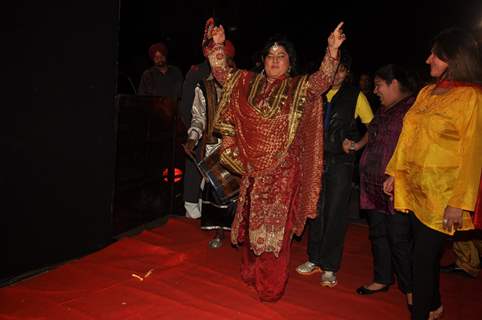 Dolly Bindra attending &quot;Lohri Di Raat&quot; festival in Mumbai