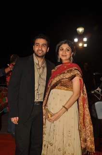 Shilpa Shetty and husband Raj Kundra attending &quot;Lohri Di Raat&quot; festival in Mumbai