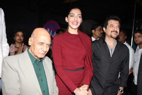 Anil Kapoor, Sonam Kapoor at launch of music album 'LEGENDS - KAIFI AZMI' by Saregama music in Mumba