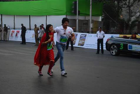 Celebs at the Mumbai Marathon 2012