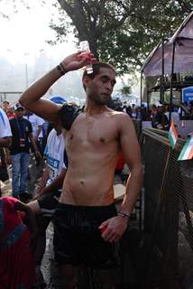 Siddharth Mallya at Standard Chartered Mumbai Marathon 2012 in Mumbai