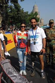 Aarti Chhabria at Standard Chartered Mumbai Marathon 2012 in Mumbai